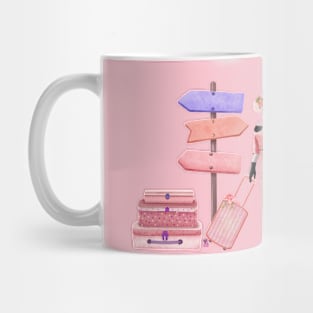 Travel in pink Mug